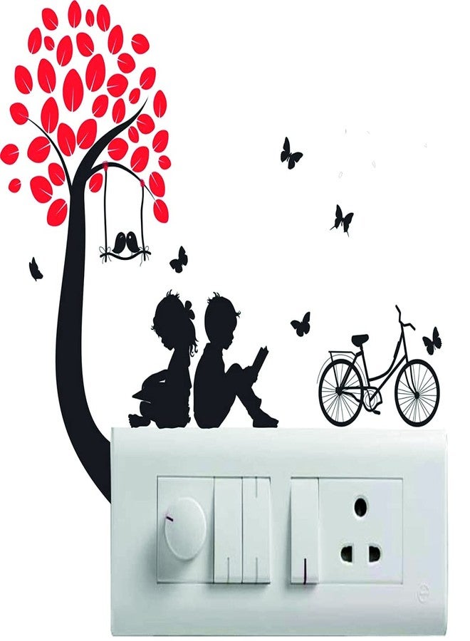 Techgifti ملصق حائط من مادة البولي فينيل كلوريد من تيك جيفتي، بتصميم سيدة راقصة وبوه، مناسب لغرفة الأطفال، وديكور جداري، وملصق للثلاجة - عبوة من 5 قطع - Image 5